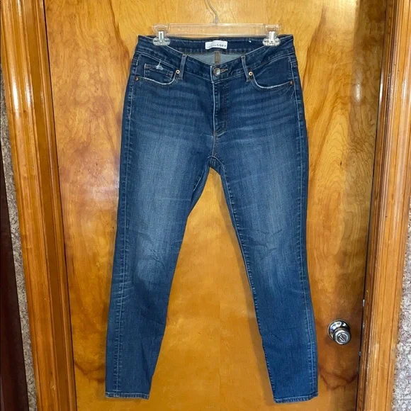 Ann Taylor LOFT Denim Jeans Curvy Skinny Mid Rise Size 28/6 - Picture 10 of 11